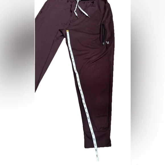 Vuori Performance Sweatpants Mens S RedActivewear Drawstring Zipper Joggers - Picture 6 of 10